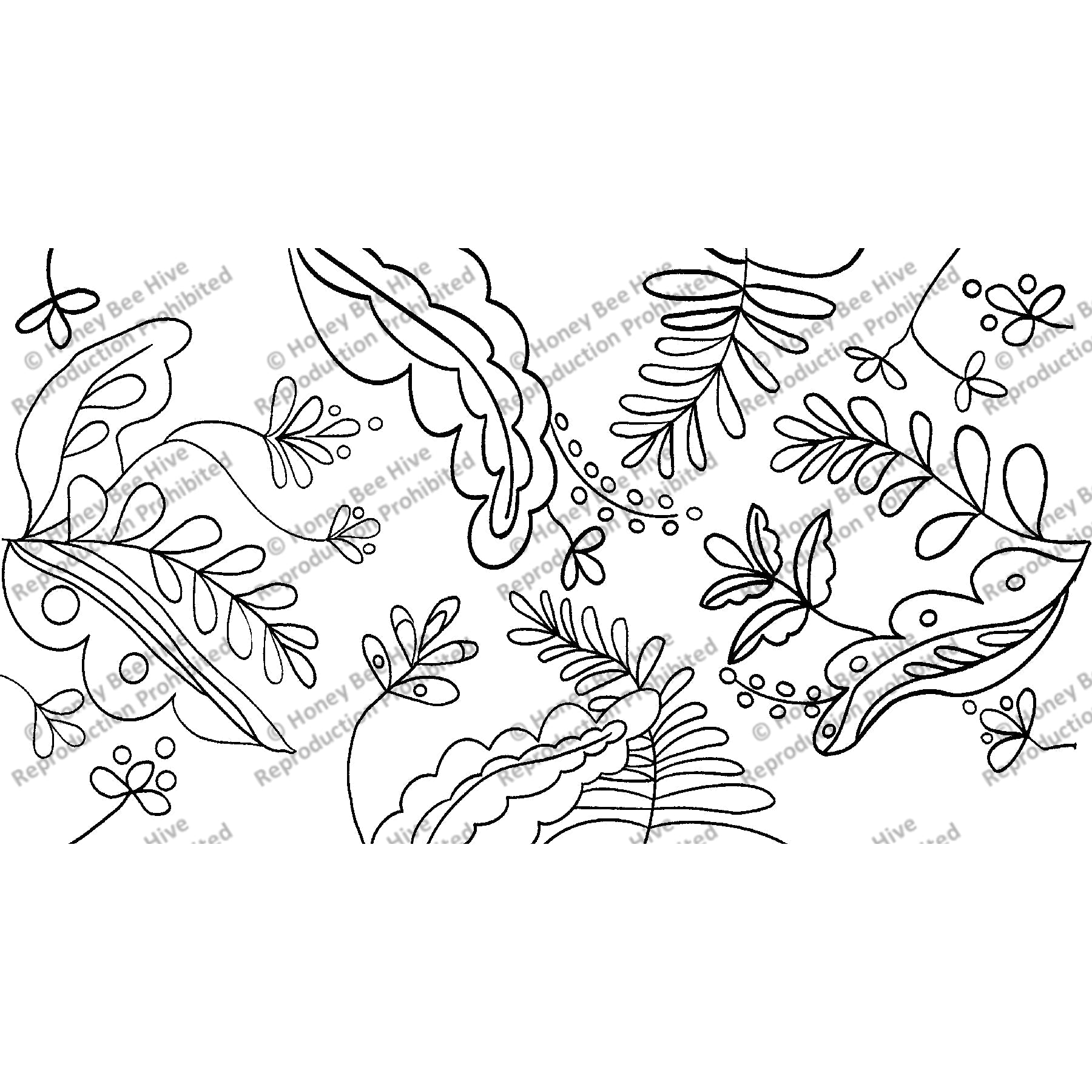 The Woods Large, rug hooking pattern