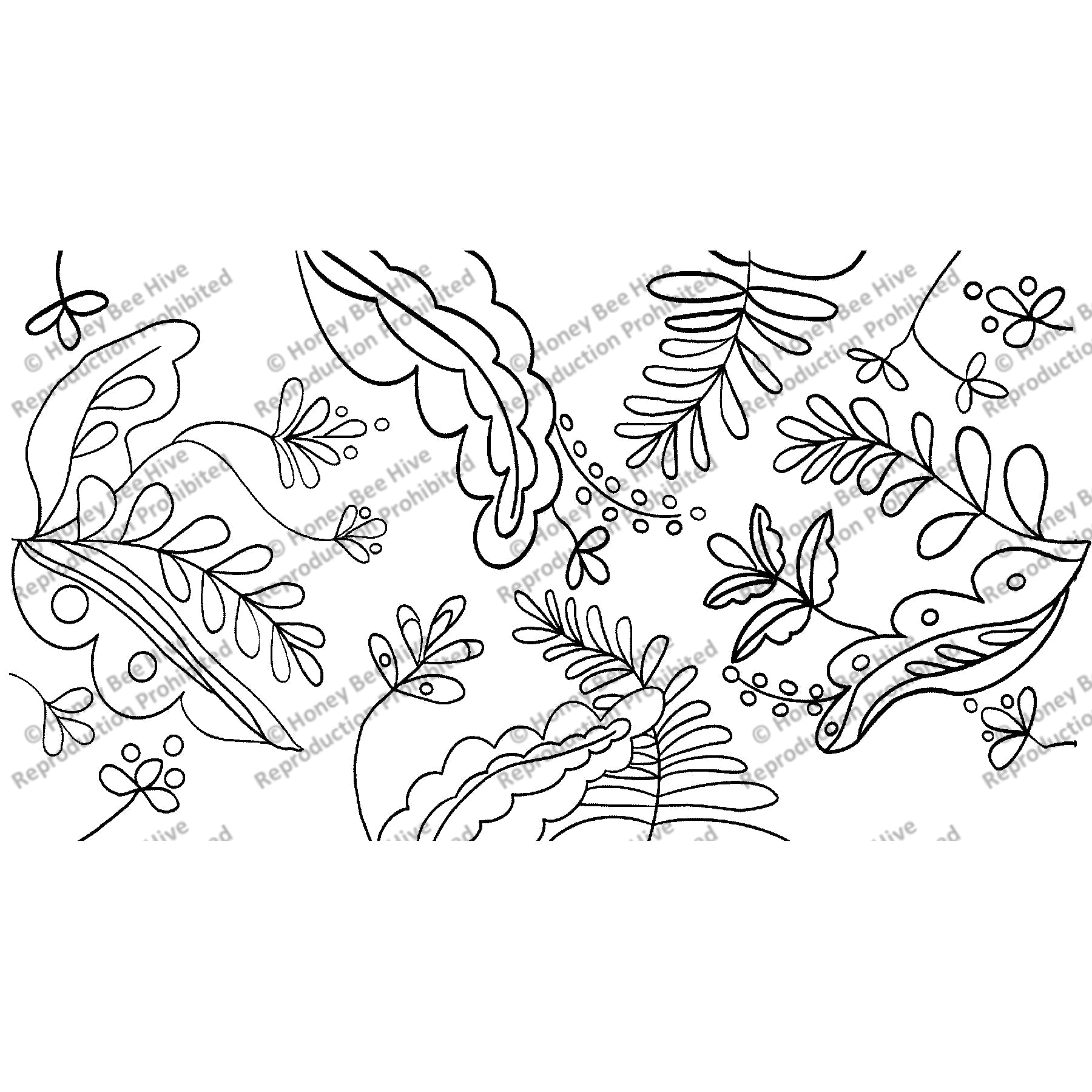 The Woods Small, rug hooking pattern