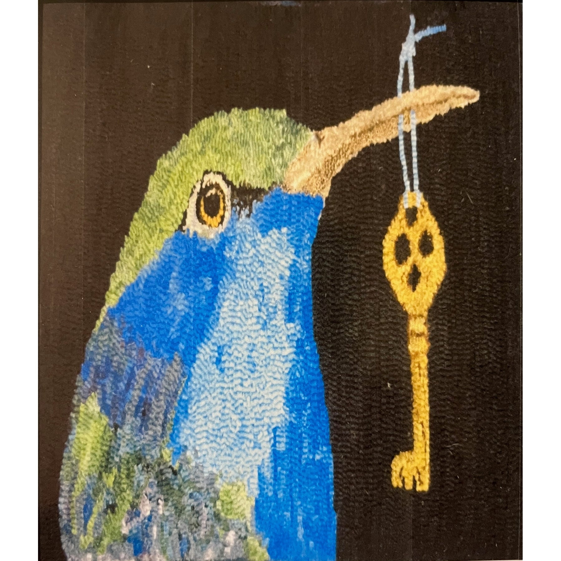 The Key Keeper, rug hooking pattern