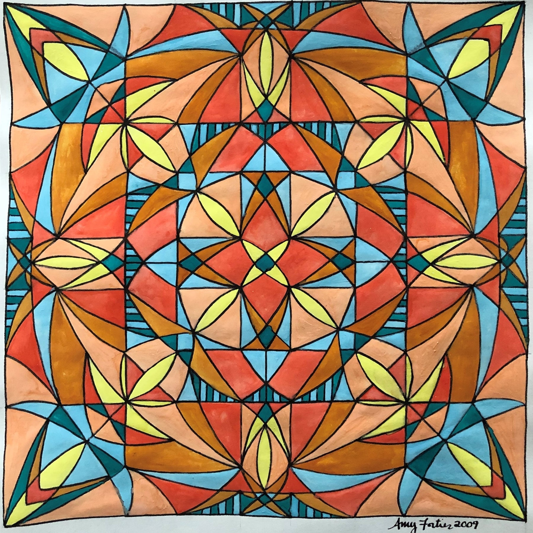 Carrot Cake, rug hooking pattern