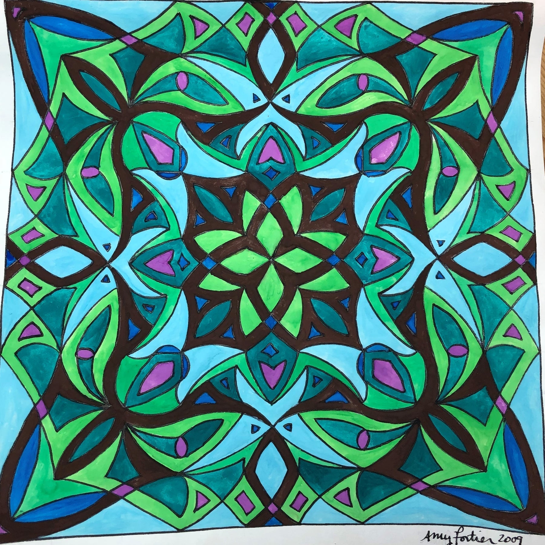 Madrugada, rug hooking pattern