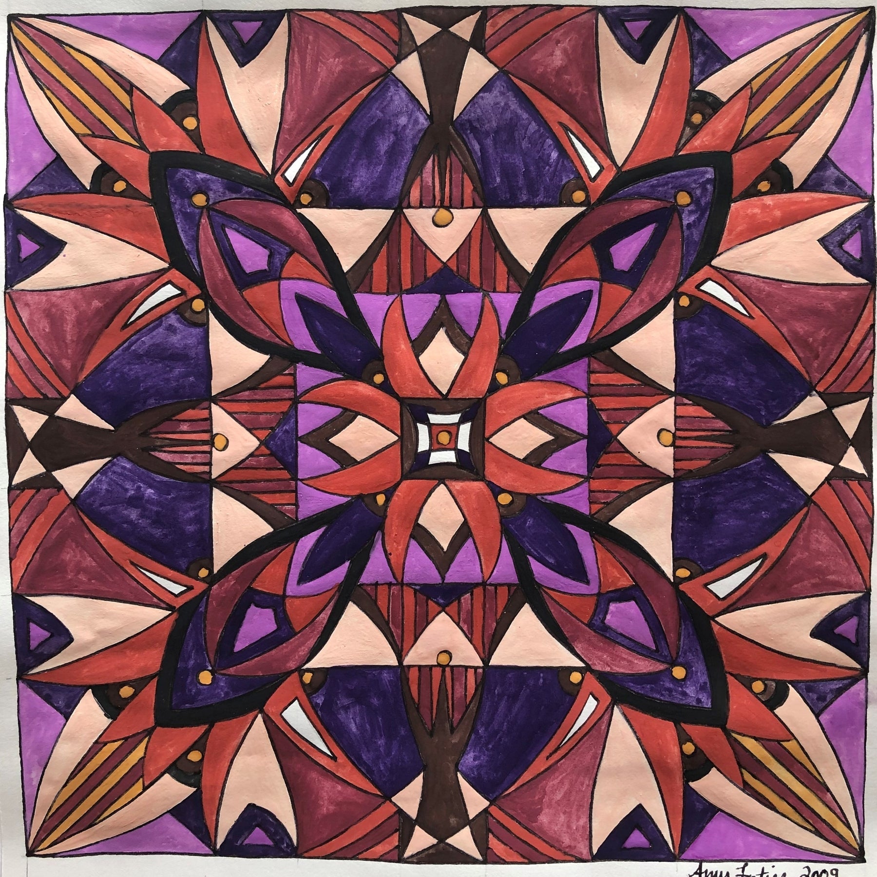 Scorpion, rug hooking pattern