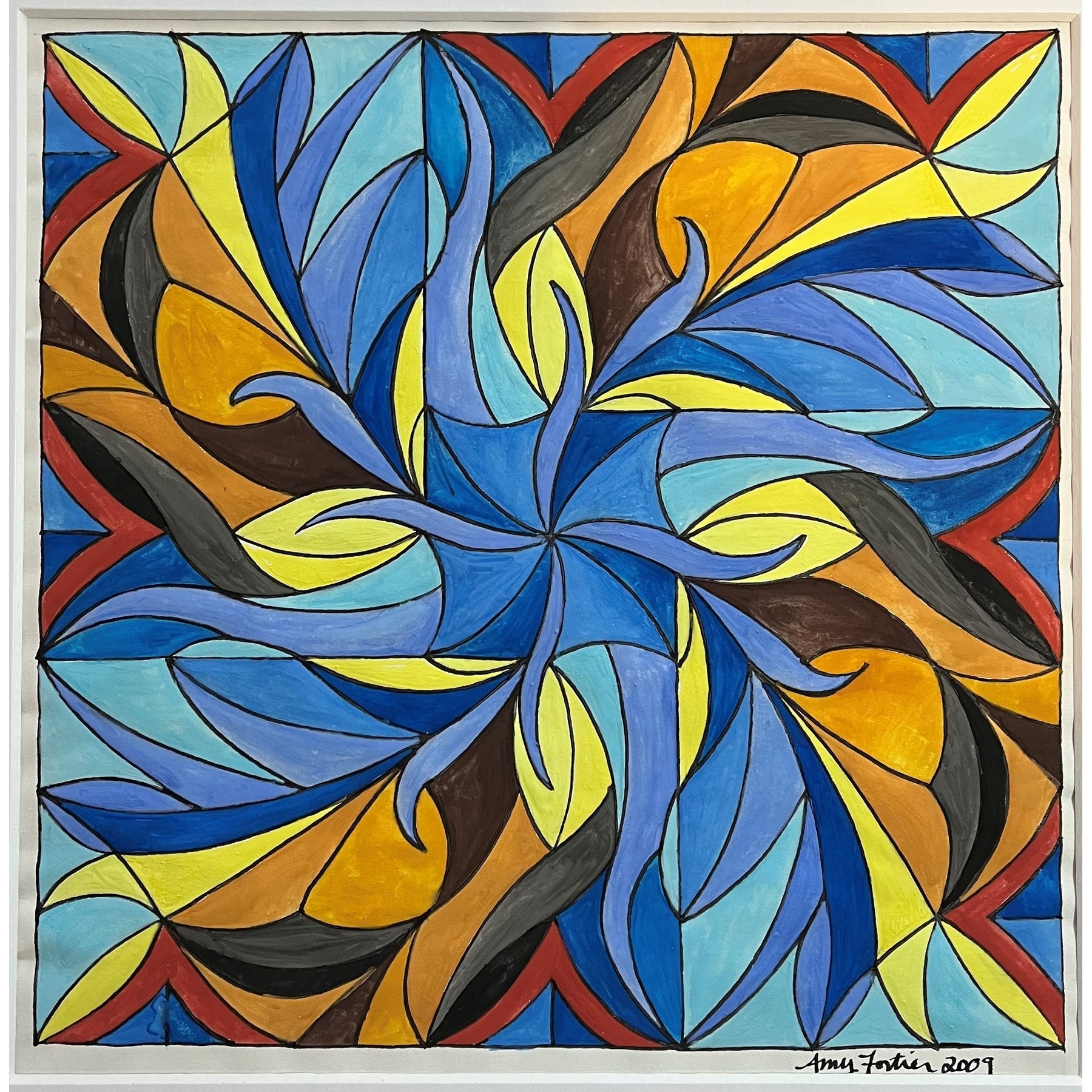 Windswept, rug hooking pattern