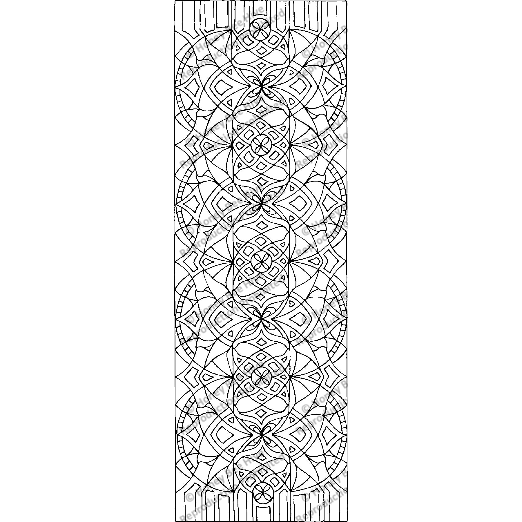 Butterfly Garden Runner - Large, rug hooking pattern