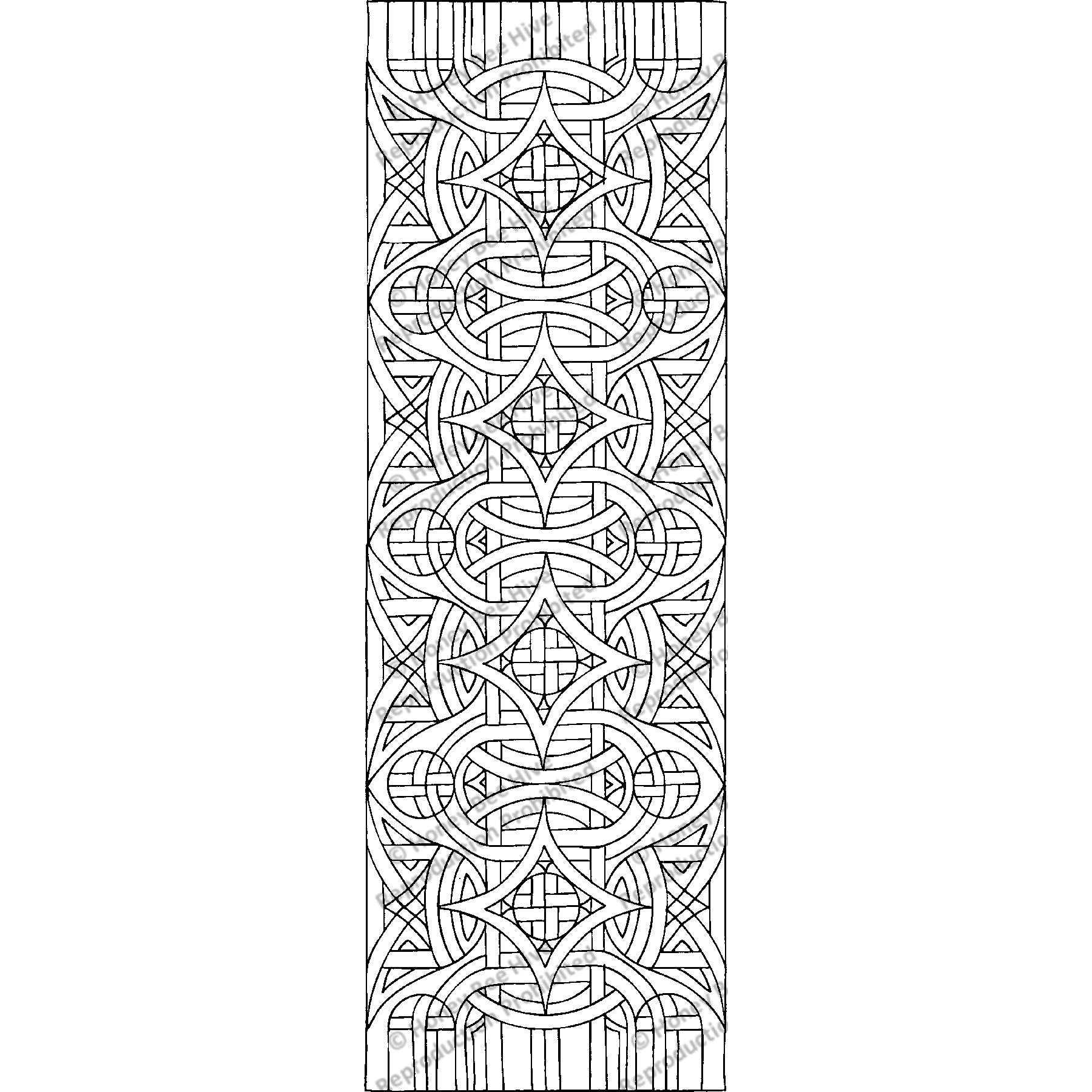 Celtic Runner - Large, rug hooking pattern