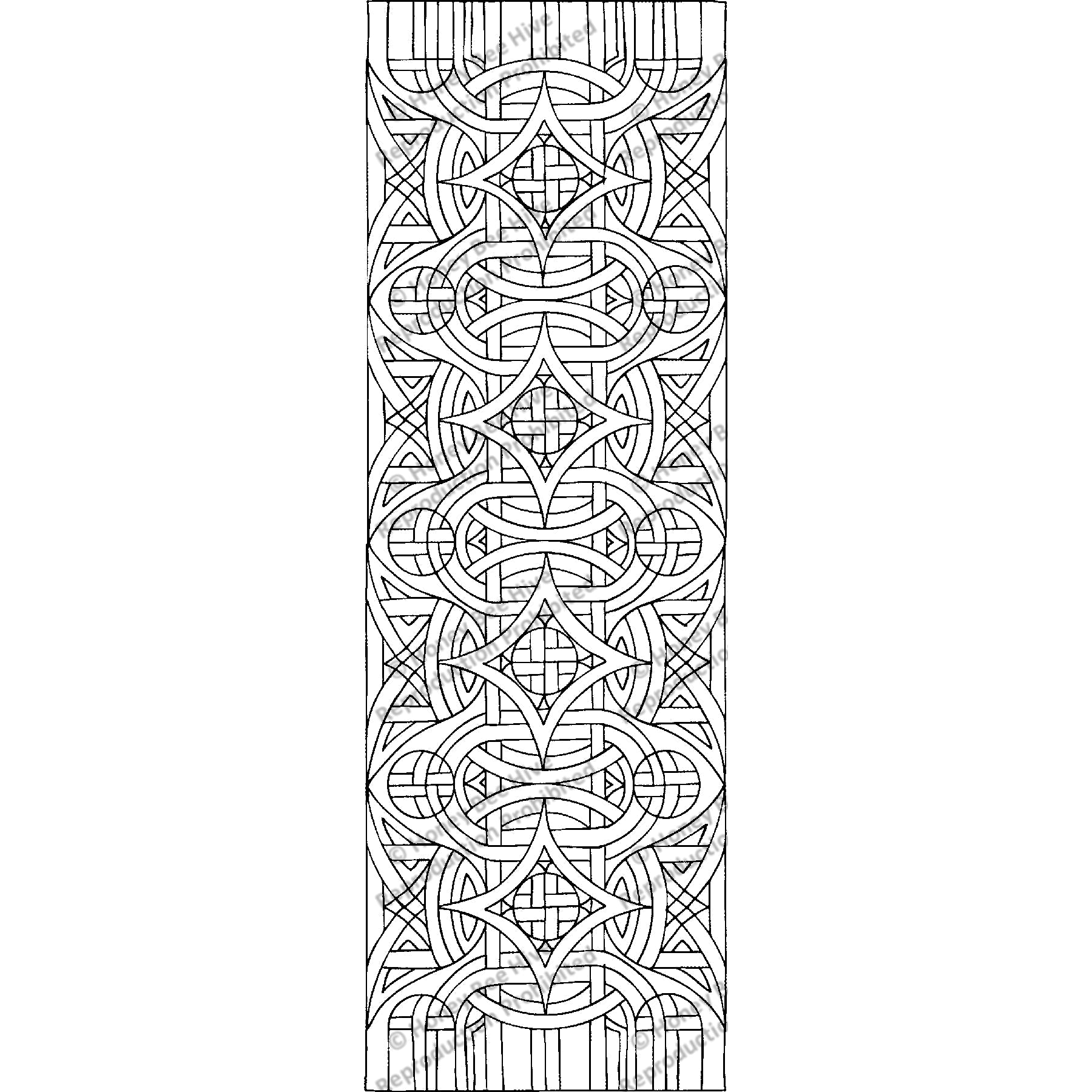 Celtic Runner, rug hooking pattern