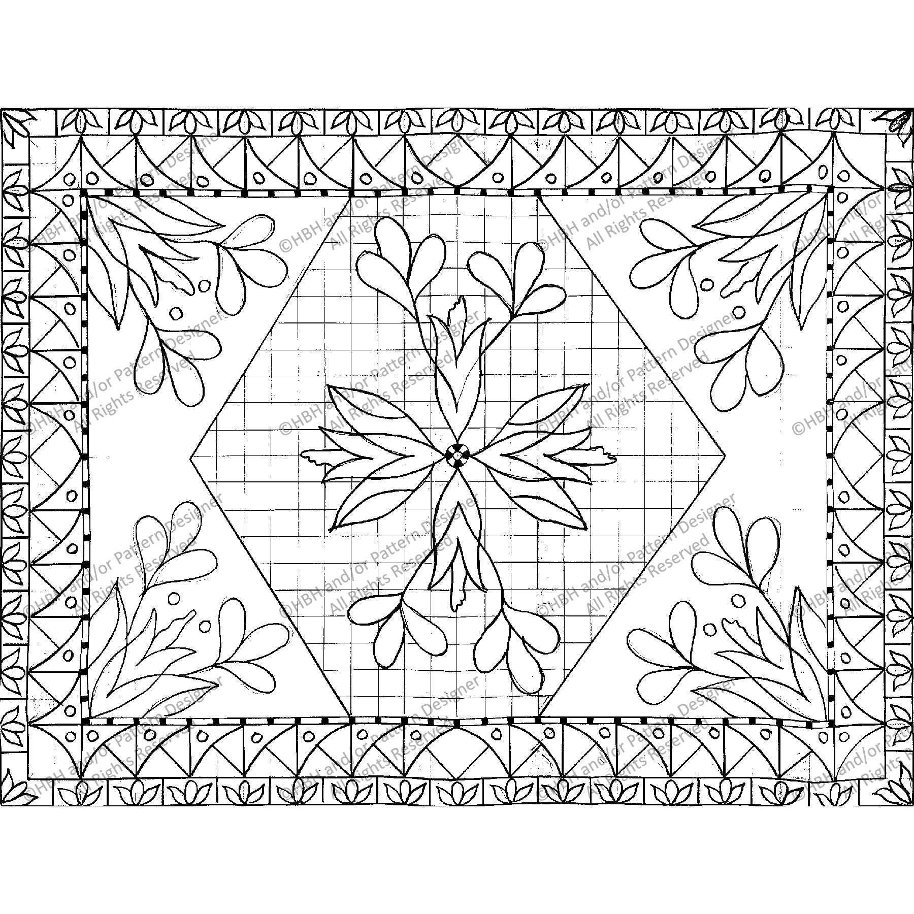 de' Crillon, 2025 Paris Collection, rug hooking pattern