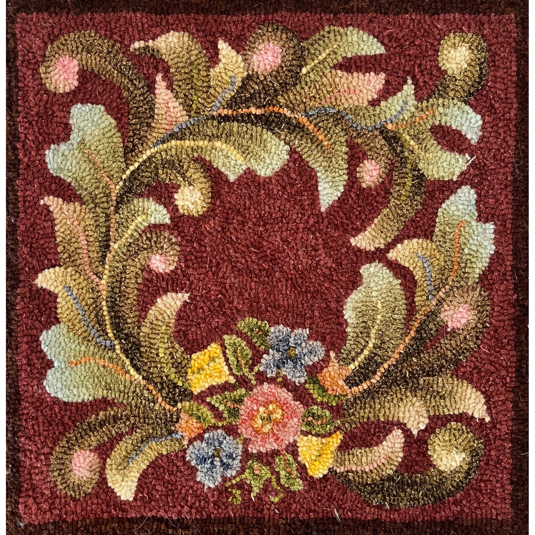 Ethel's Endowment, rug hooked by Dawn Hebert