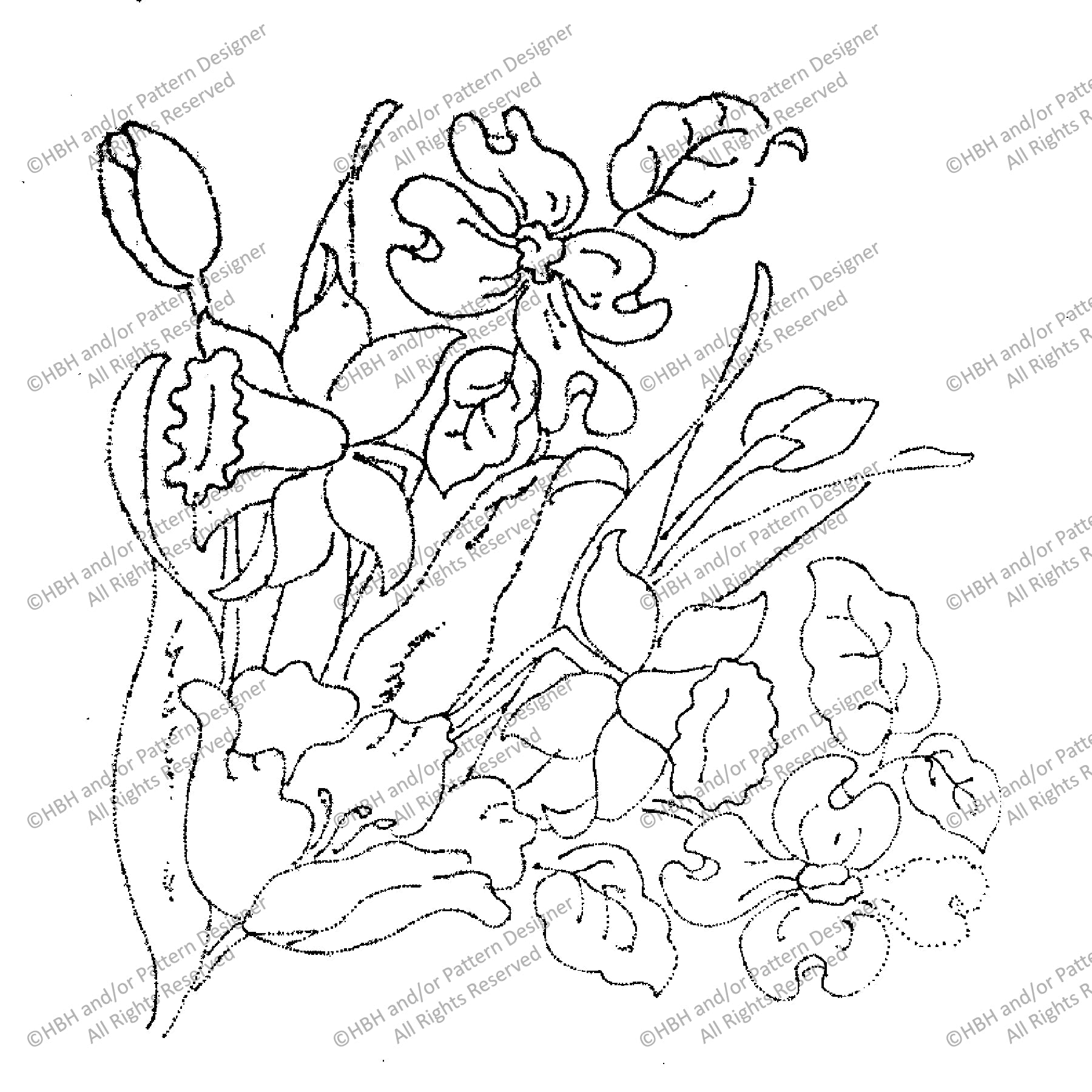 Susie, rug hooking pattern