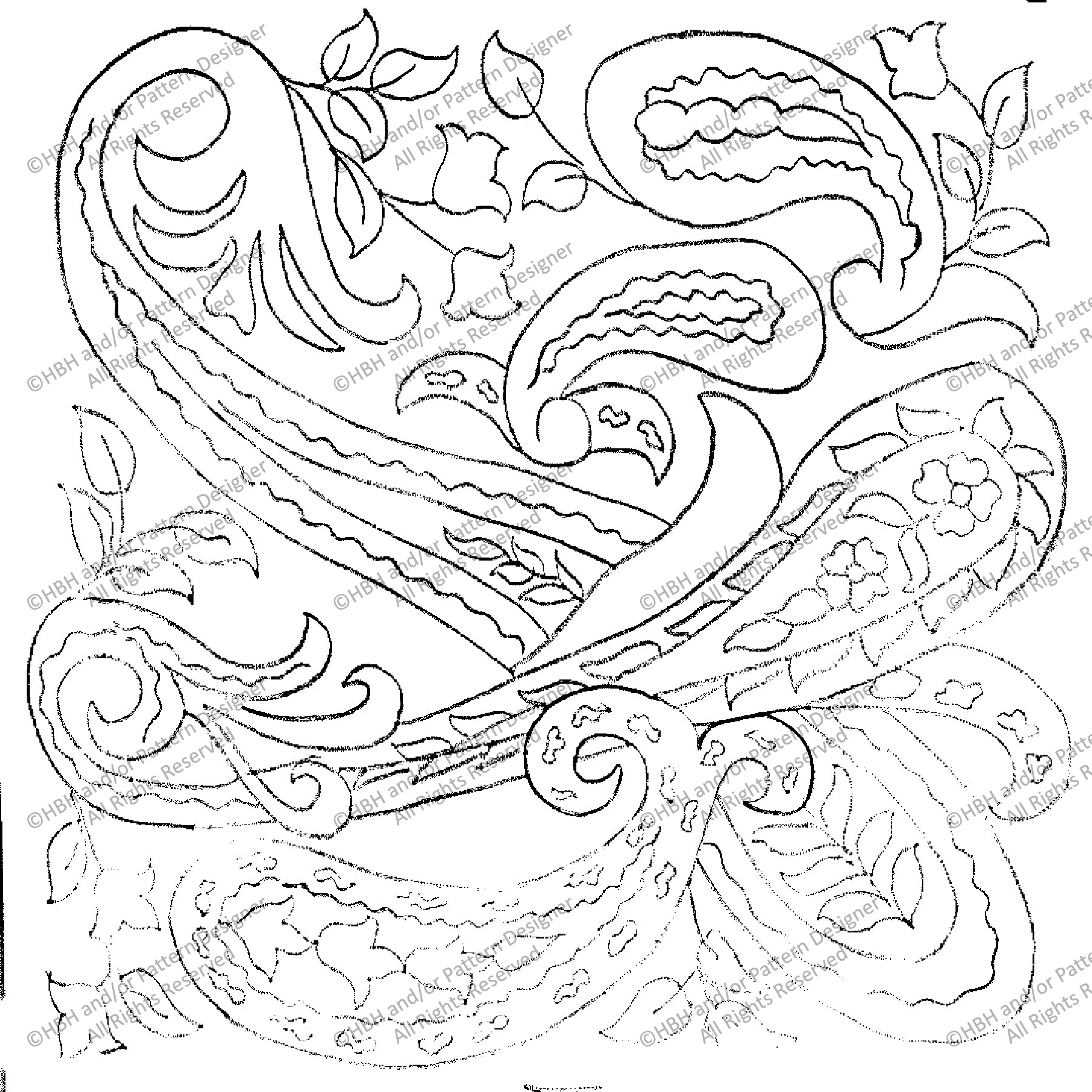 Cacimaeres, rug hooking pattern