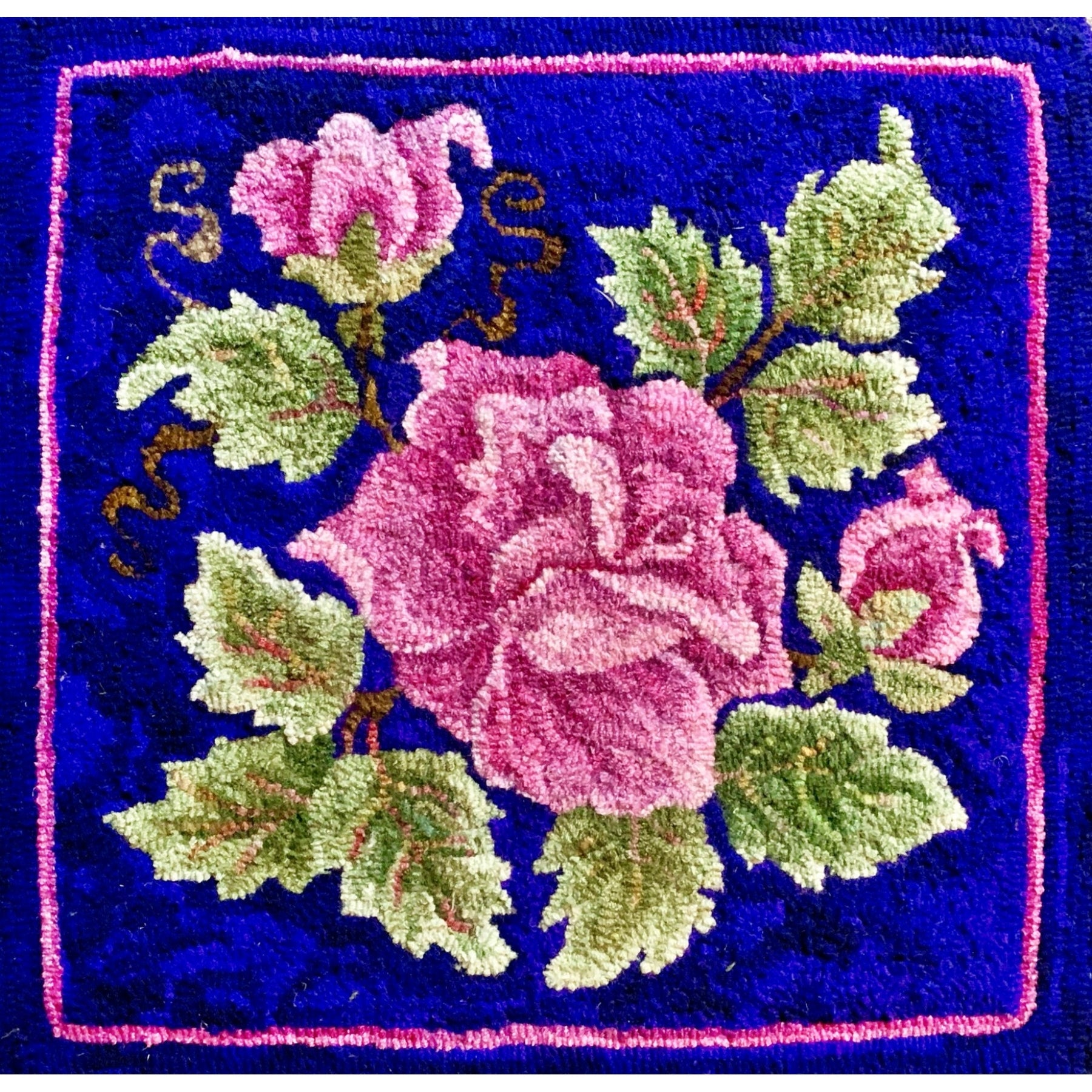 Marie, rug hooked by Lynn Ashworth