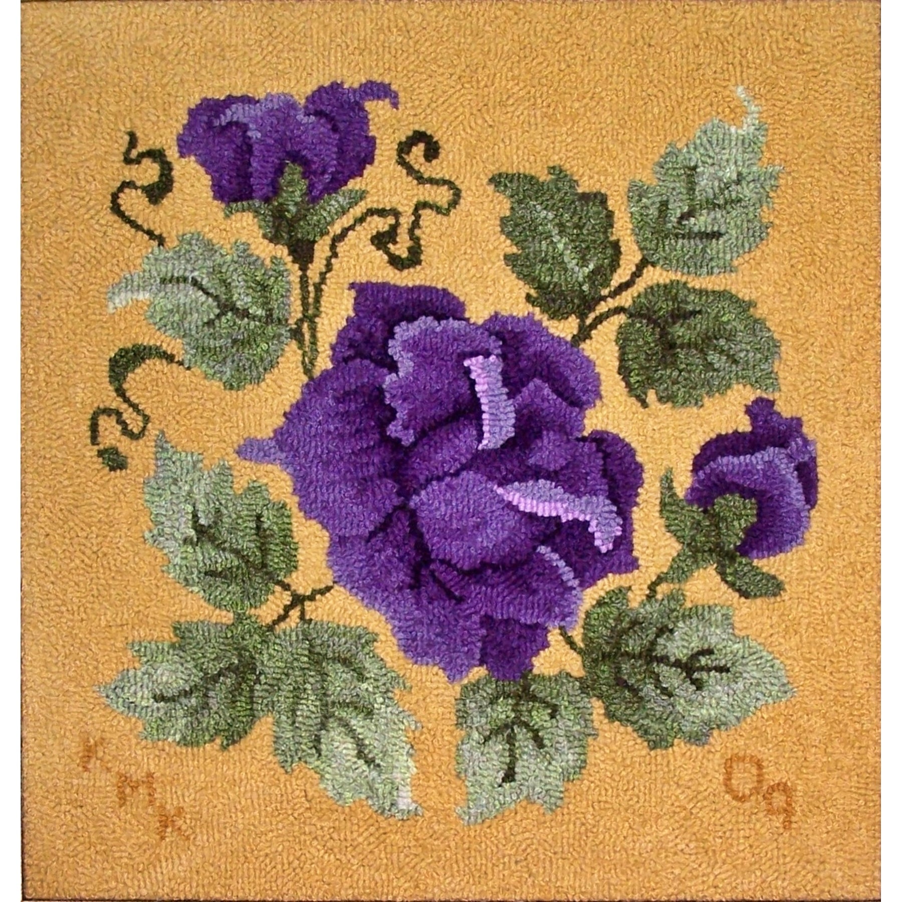 Marie, rug hooked by Kathryn Fleming Kovaric