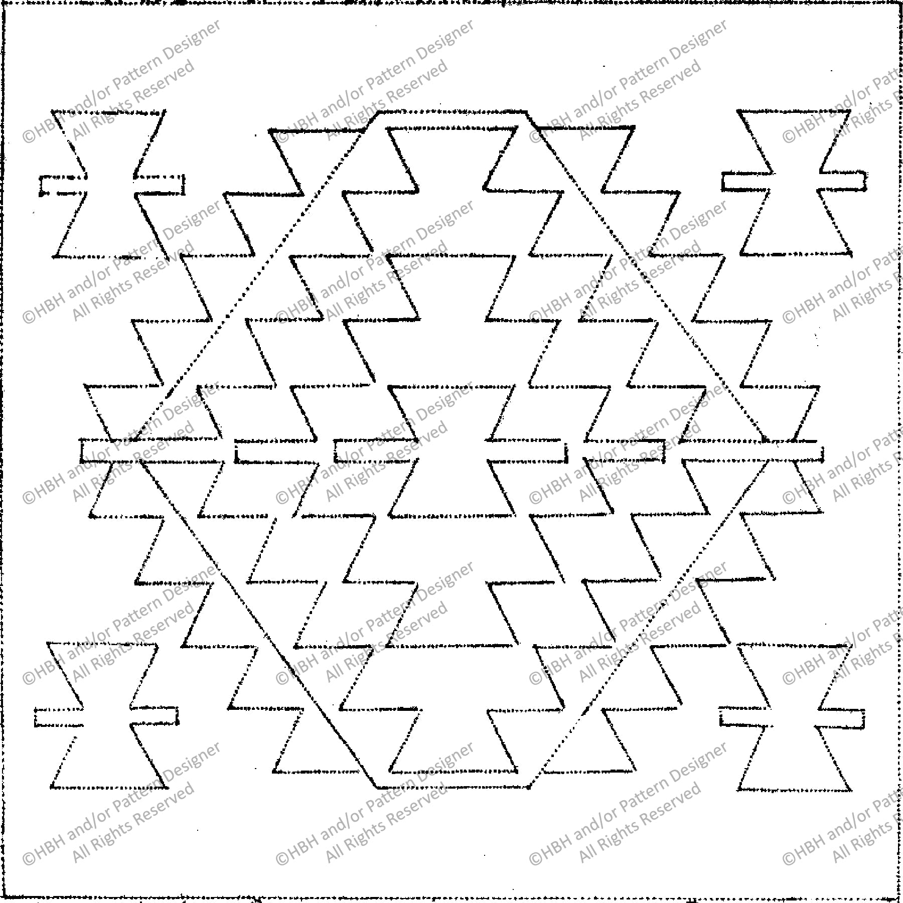 Turkish Kilim, rug hooking pattern