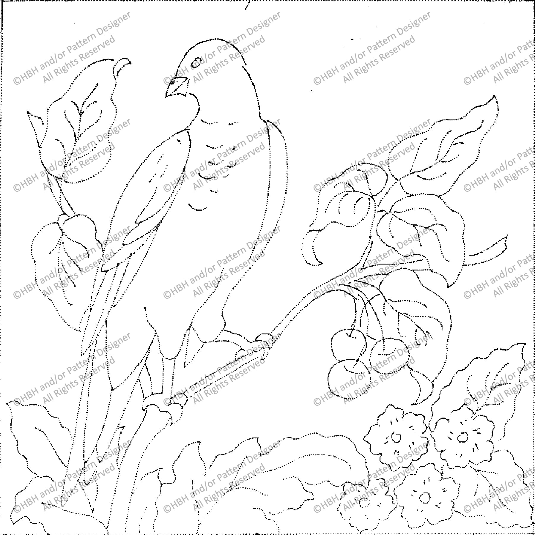 Falcon -Kentshire, rug hooking pattern