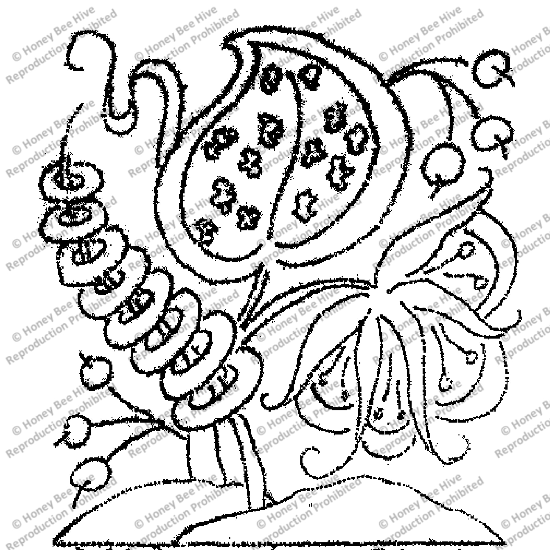 Crewel, rug hooking pattern