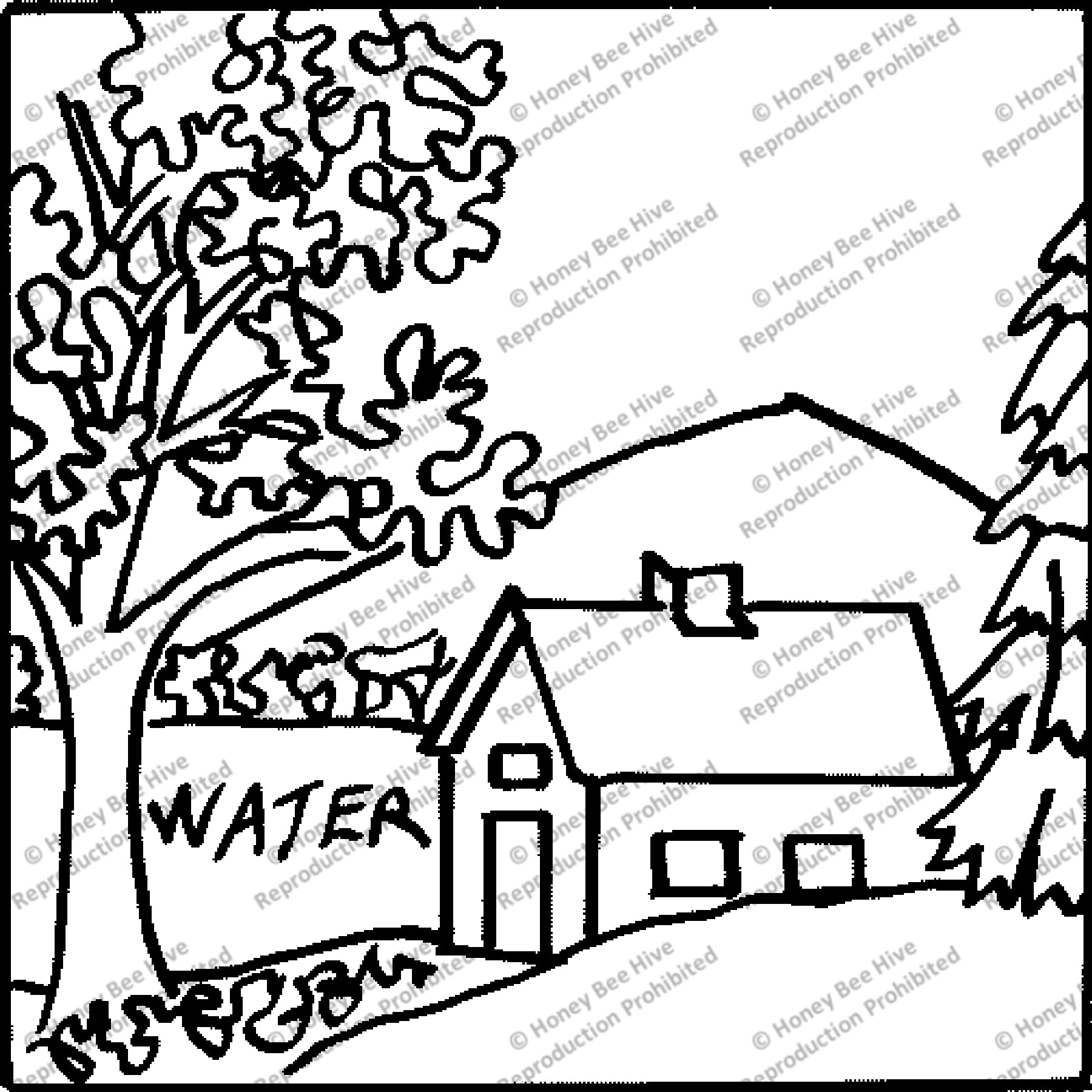 Four Seasons, rug hooking pattern