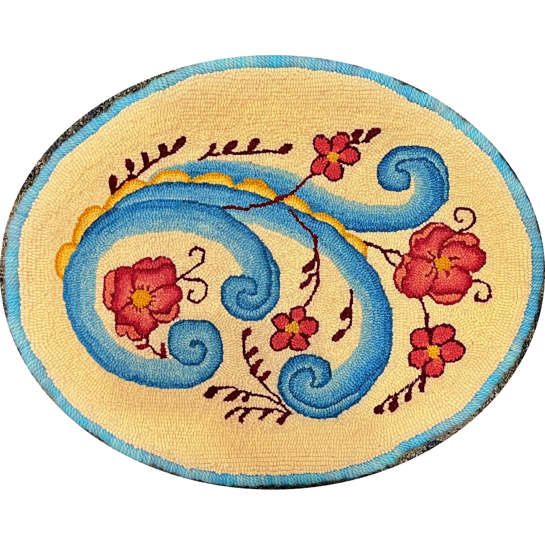 Oslo, rug hooked by Kim Scanlon