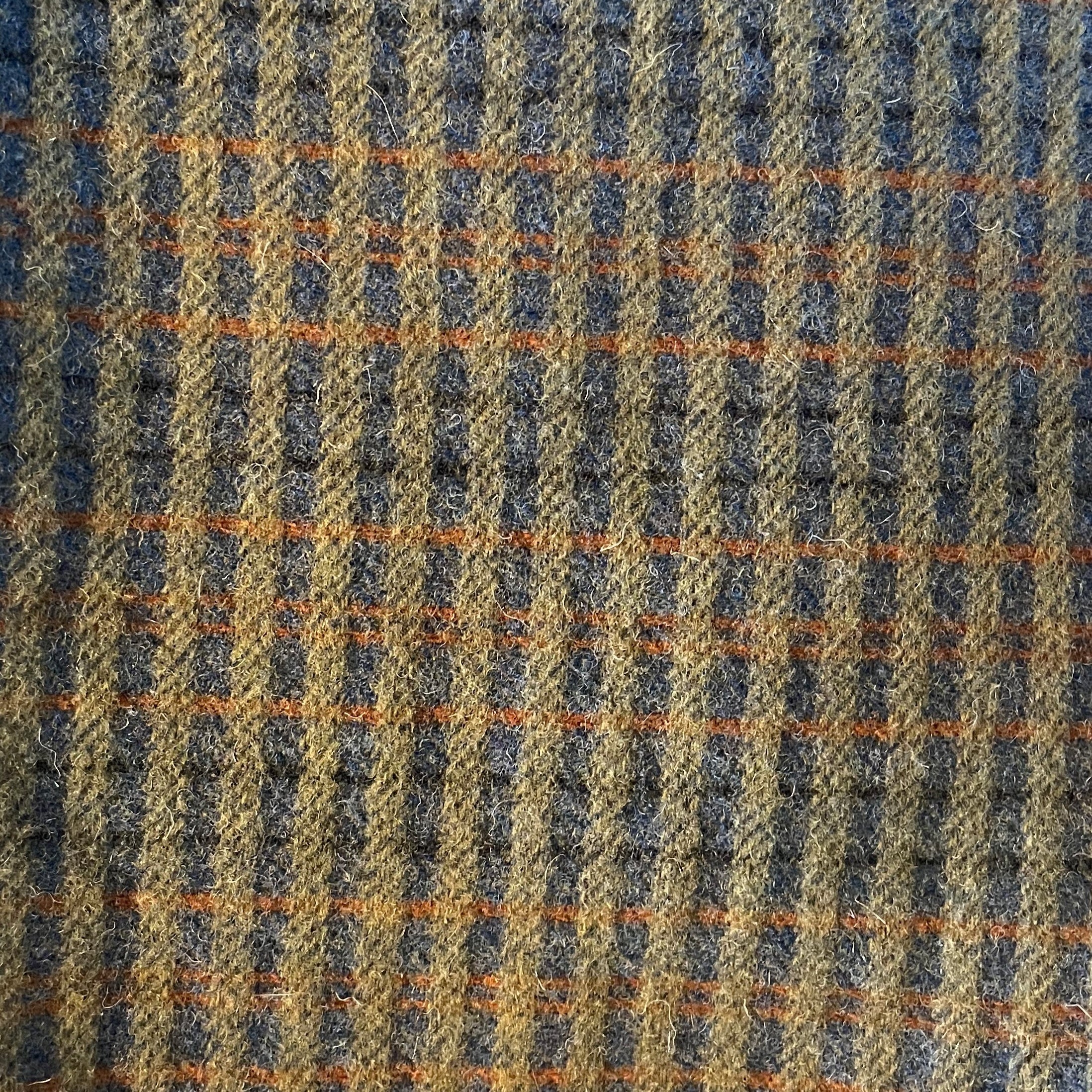 Green and Blue with Rust and Black Lines (WS1034)