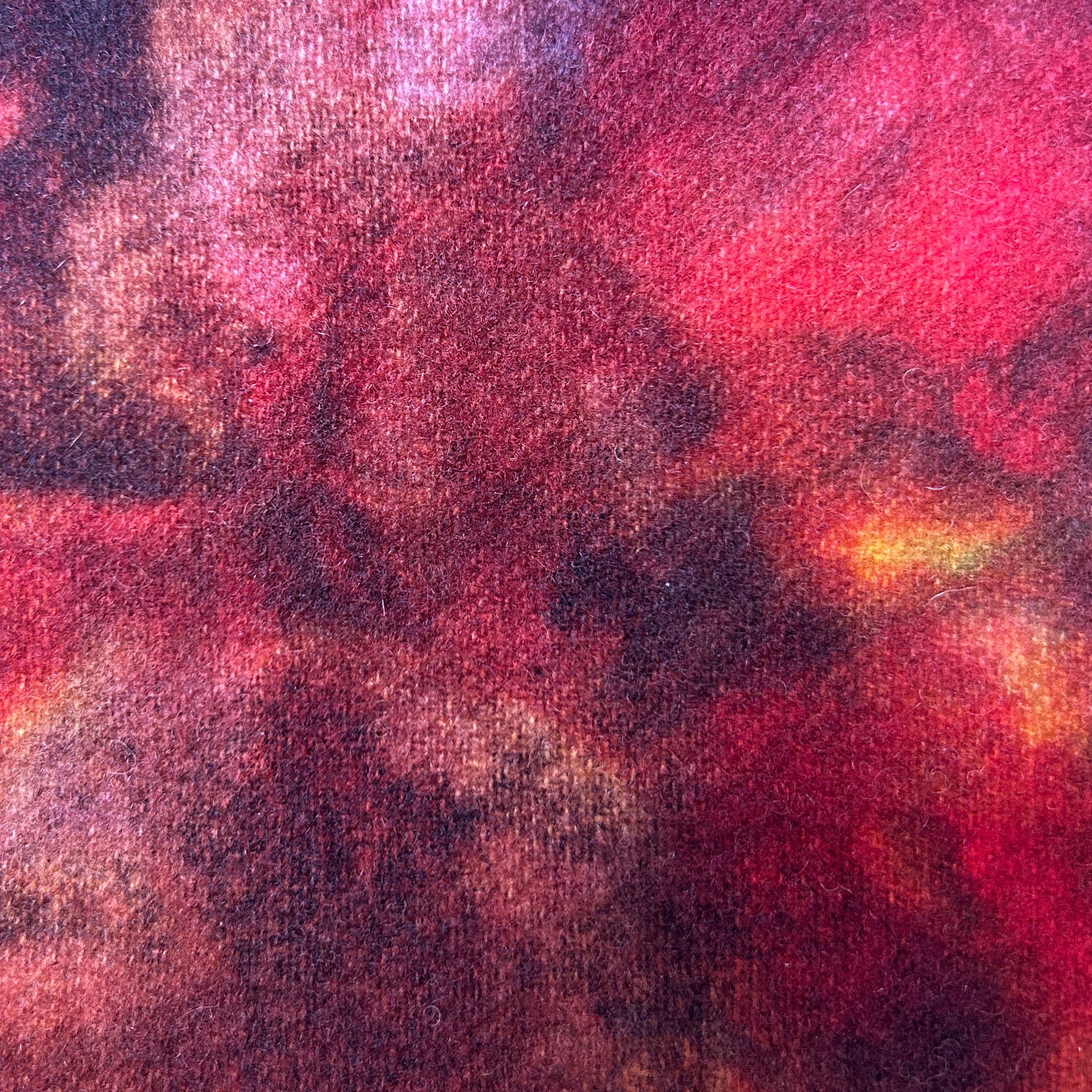 RM Red Dawn Spot - cdb Studios Hand Dyed Wool for Rug Hooking