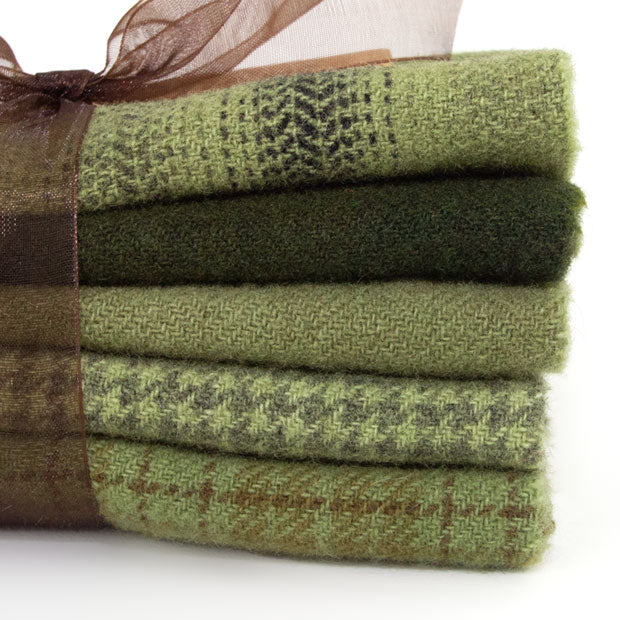 Olive Drab - Dorr Hand Dyed Bundle - Rug Hooking Wool