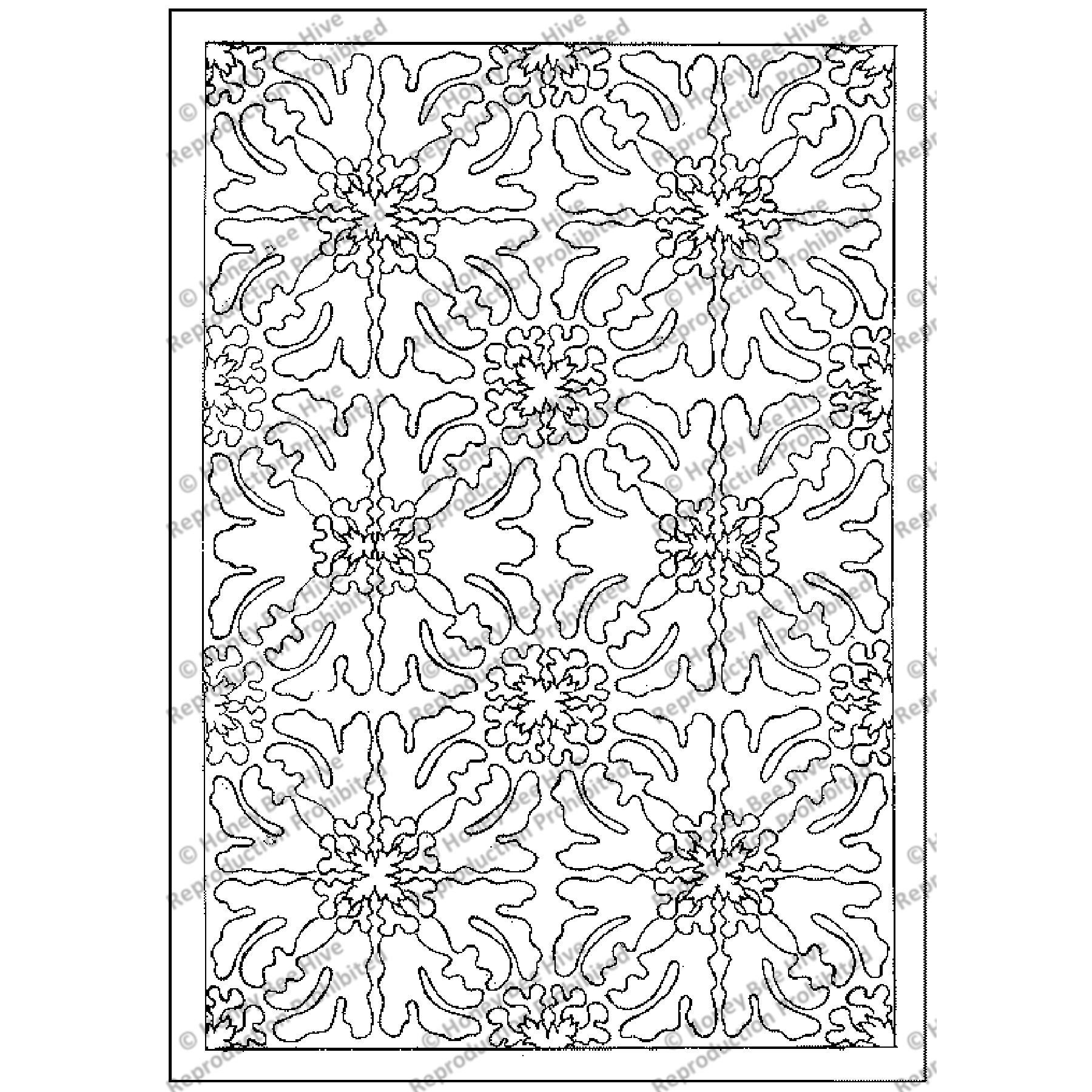 Charisma, rug hooking pattern