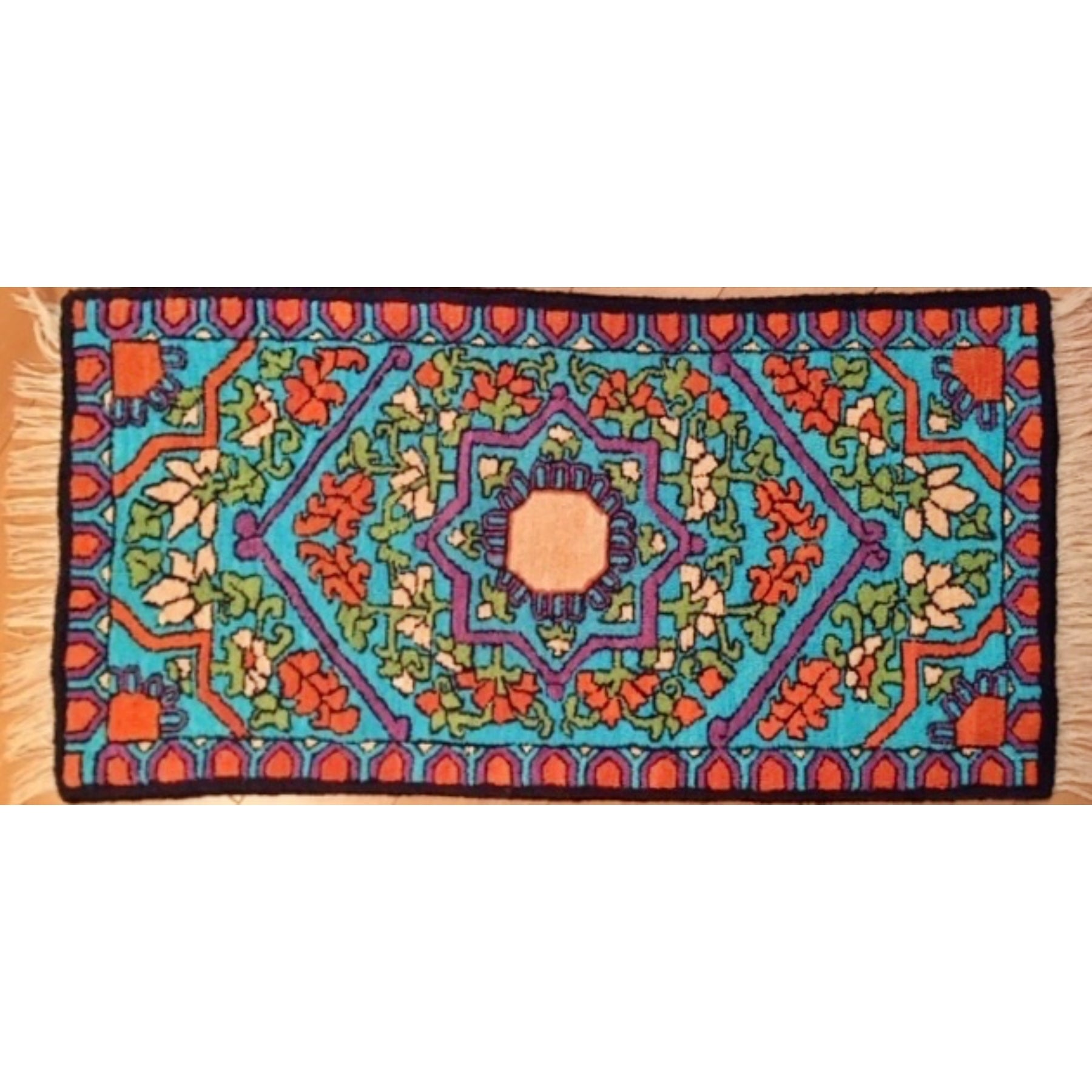 Zereh Center, rug hooked by Dianne Goodwin