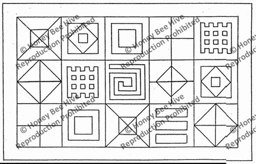 1439-S: Geometric Potpouri, Offered by Honey Bee Hive