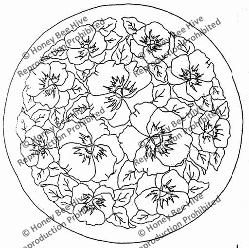1487-S: Whimsy - Round Small Rug, Offered by Honey Bee Hive