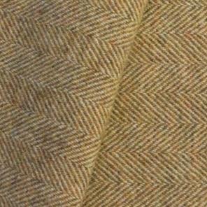 Wool fabric for rug hooking, Gold Heather & Natural Herringbone, offered by Honey Bee Hive