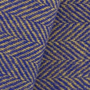 Wool fabric for rug hooking, Royal & Gold Herringbone, offered by Honey Bee Hive