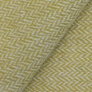 Wool fabric for rug hooking, Chartreuse & Natural Narrow Herringbone, offered by Honey Bee Hive