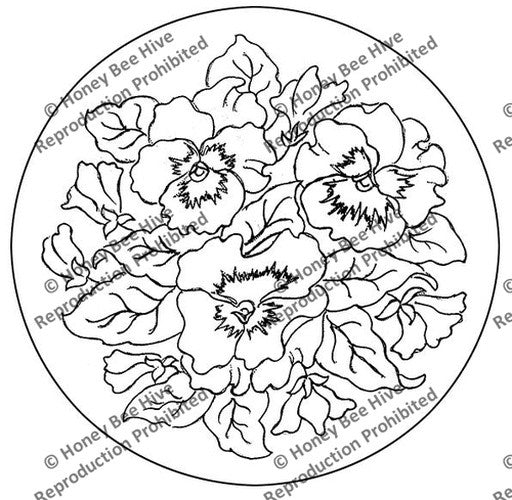 CS517: Pansies, Offered by Honey Bee Hive