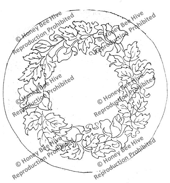 CS540: Tea Rose Wreath, Offered by Honey Bee Hive