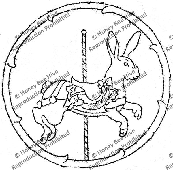 CS578-B: Carousel Rabbit, Offered by Honey Bee Hive
