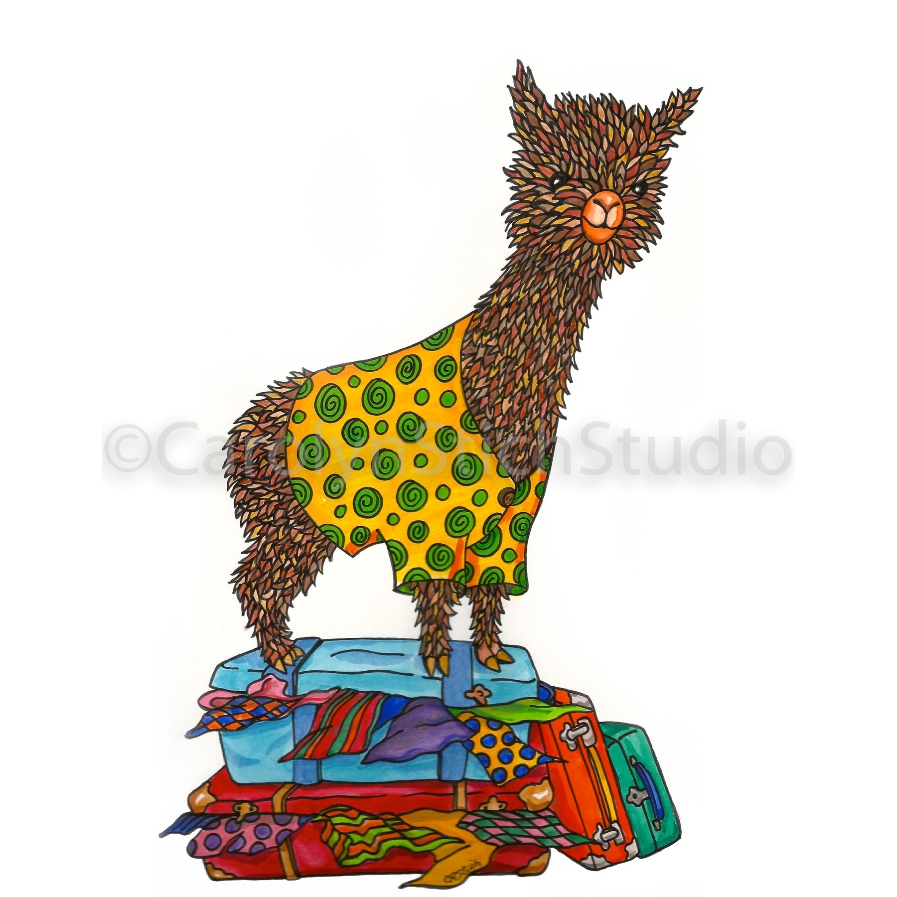 Alpaca Bag, rug hooking pattern