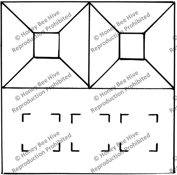 G504: Geometric 7”, Offered by Honey Bee Hive