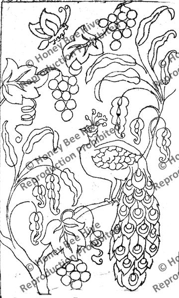 P517: Peacock Tapestry, Offered by Honey Bee Hive