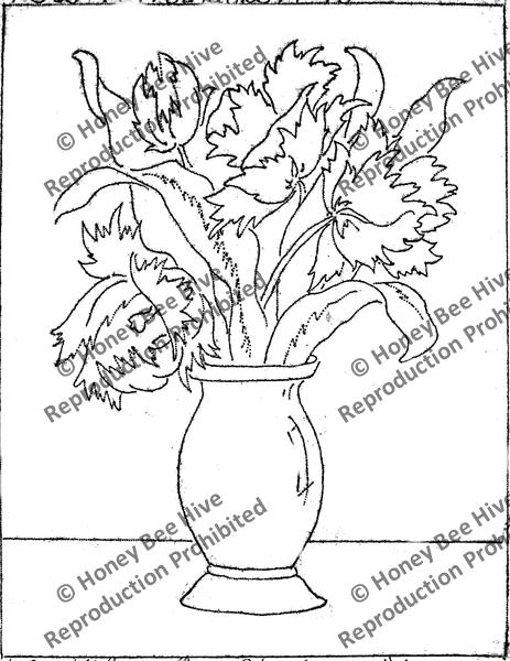P565: Parrot Tulips, Offered by Honey Bee Hive
