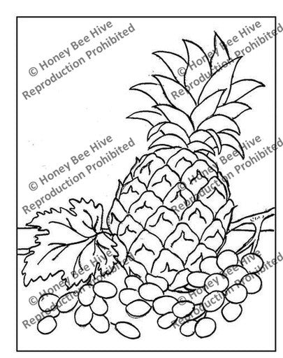 P624: Pineapple Still Life, Offered by Honey Bee Hive
