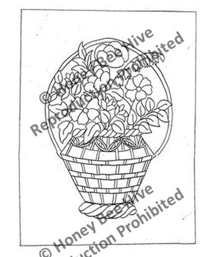 P650-B: Flower Basket, Offered by Honey Bee Hive