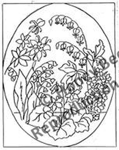 P654: Little Flowers Oval, Offered by Honey Bee Hive