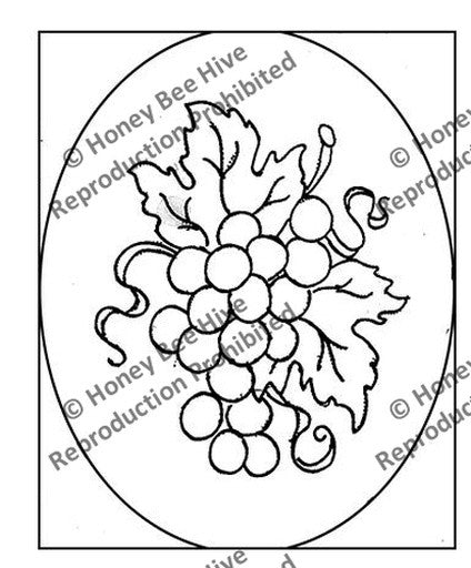 P668: Grape Oval, Offered by Honey Bee Hive