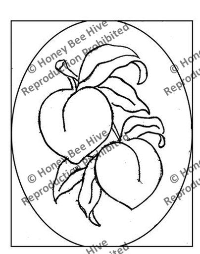 P669: Peach Oval, Offered by Honey Bee Hive