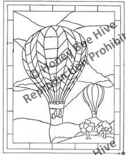 P682: Stained Glass Balloon, Offered by Honey Bee Hive