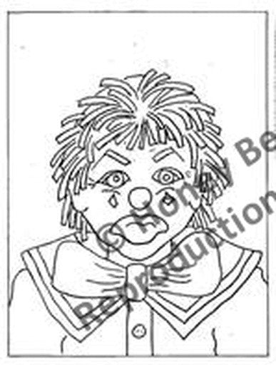 P703: Clown Face (Frown), Offered by Honey Bee Hive