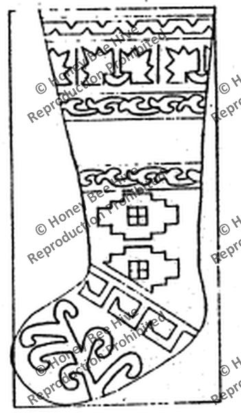 P704: Oriental Christmas Stocking, Offered by Honey Bee Hive