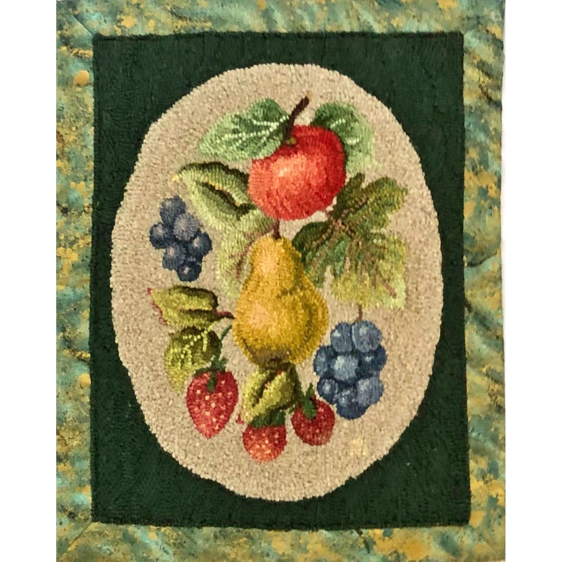 Companion Fruit, rug hooked by Yoshiho Nara