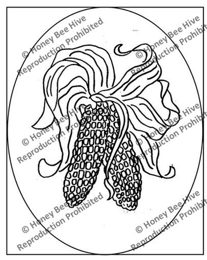 P754: Corn Oval, Offered by Honey Bee Hive