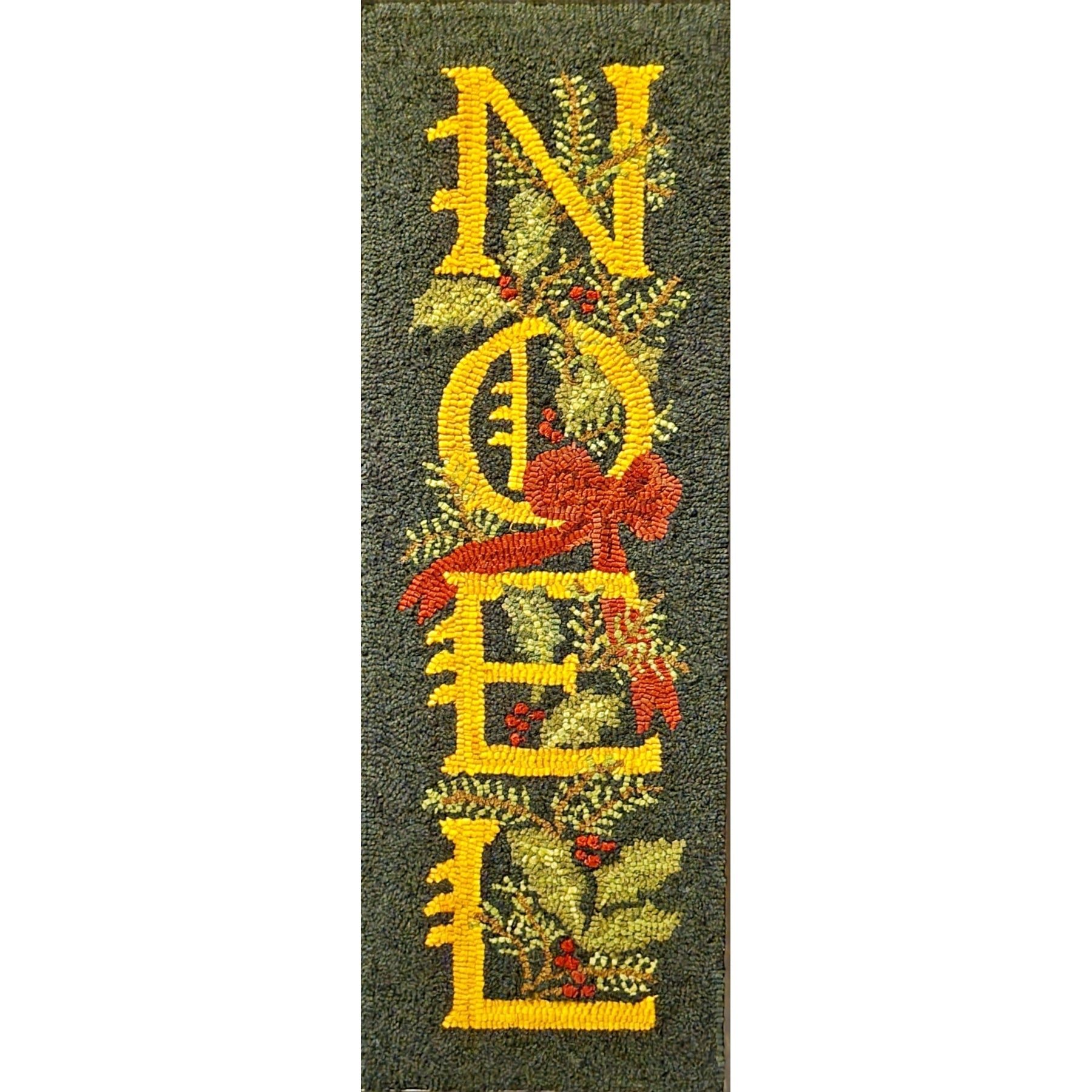 Noel, rug hooked by Carole Pelot