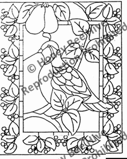 stained glass coloring pages spring